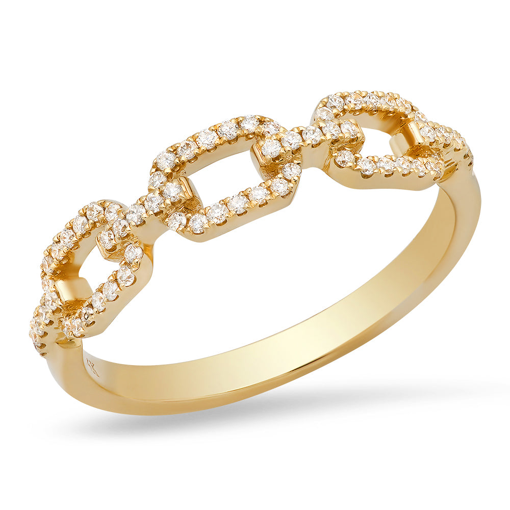 Open Square Chain Link Ring – Brooke Rayn