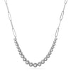 white gold affordable tennis necklace