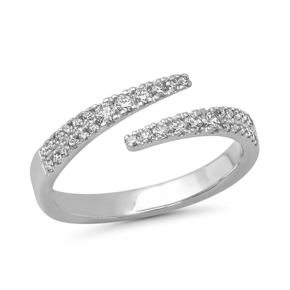 open curve band ring