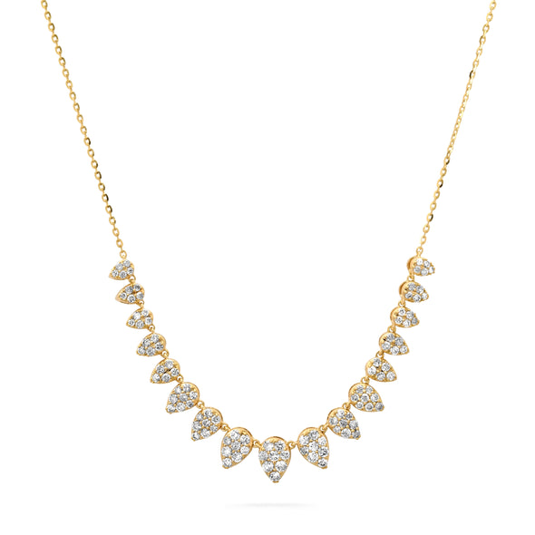 pear shape diamond necklace