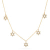 dangling star of david diamond neckalce