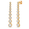 graduated tennis bezel earring