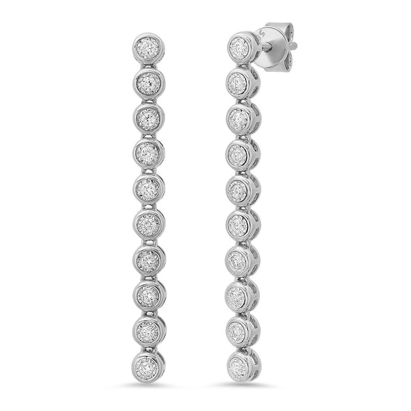 tennis earrings with diamonds 