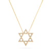 bezel star of david necklace