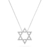 real gold and diamond star of david necklace