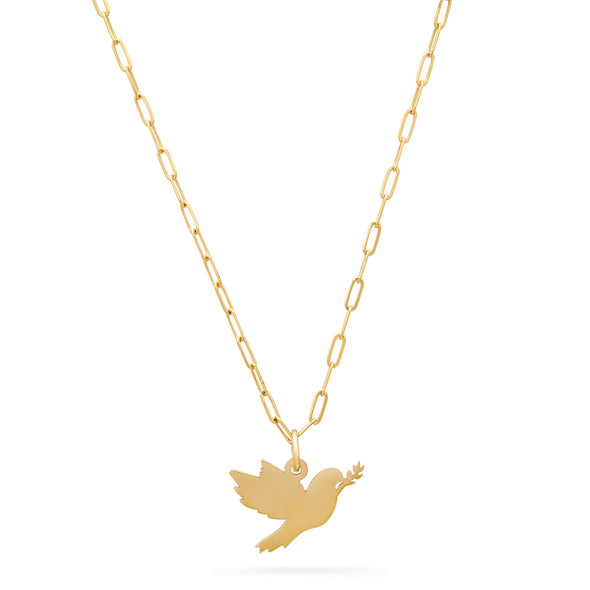 dove of peace gold necklace emmanuelle chriqui