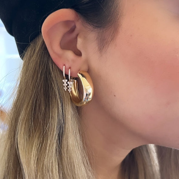 diamond drop earrings 14k gold