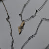paperclip map of israel necklace 14k gold
