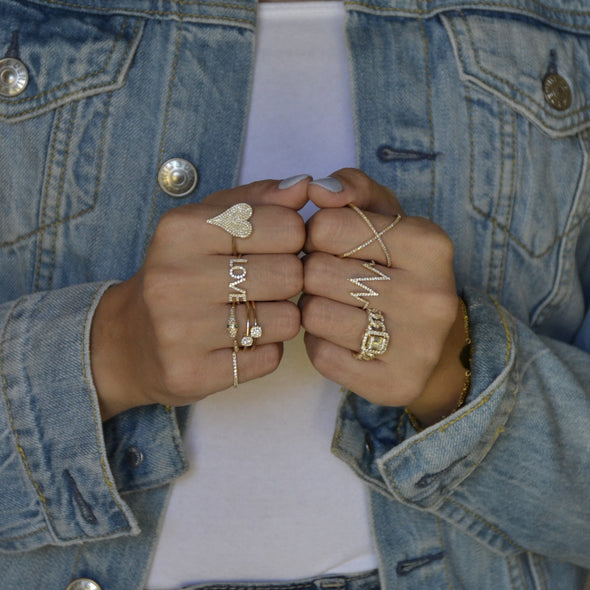 stacking rings with snake
