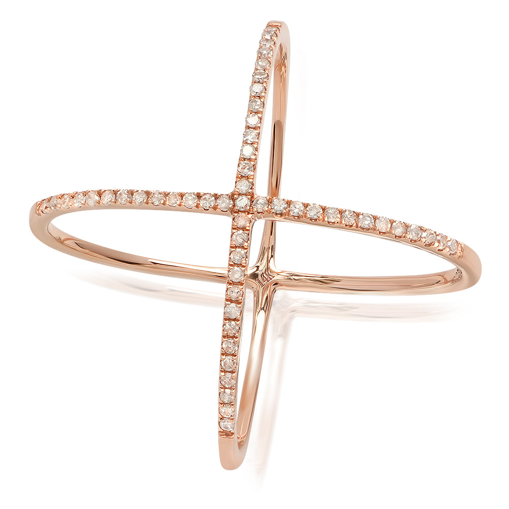 Diamond X Ring- Tall