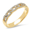 14k solid yellow gold chain link dainty cuban band ring