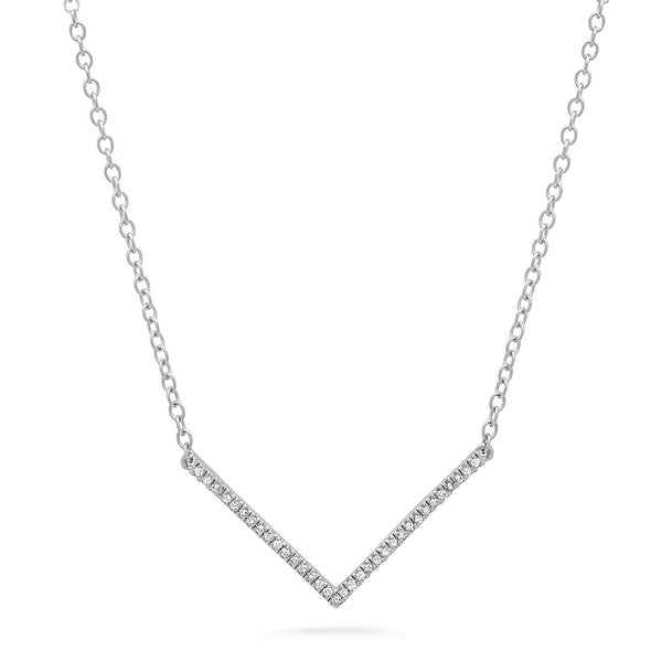 Mini V Diamond Necklace