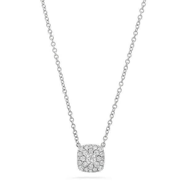 Diamond .25ct Square Necklace