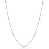 diamond by the yard necklace 14k white gold