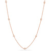 diamonds on chain necklace real 14k gold