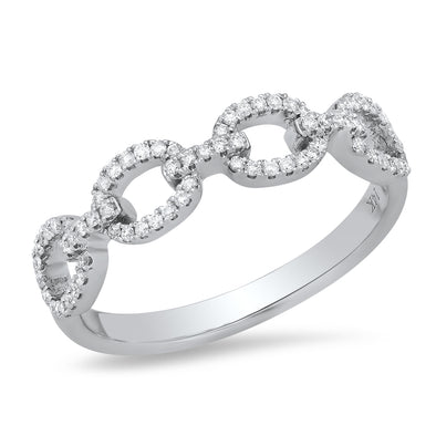 dainty chain link band ring