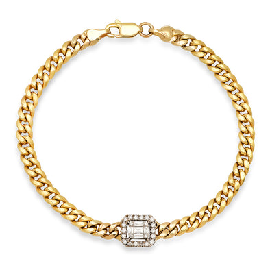 shay jewelry cuban link diamond bracelet