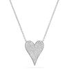 pave heart necklace 