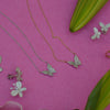 butterfly diamond jewelry necklace earring ring