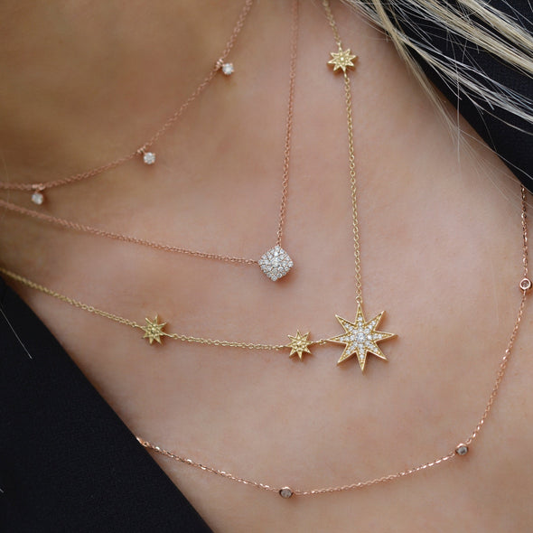 diamond star necklace 
