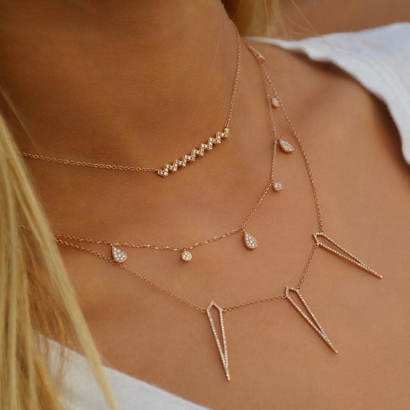 Diamond Kite Necklace