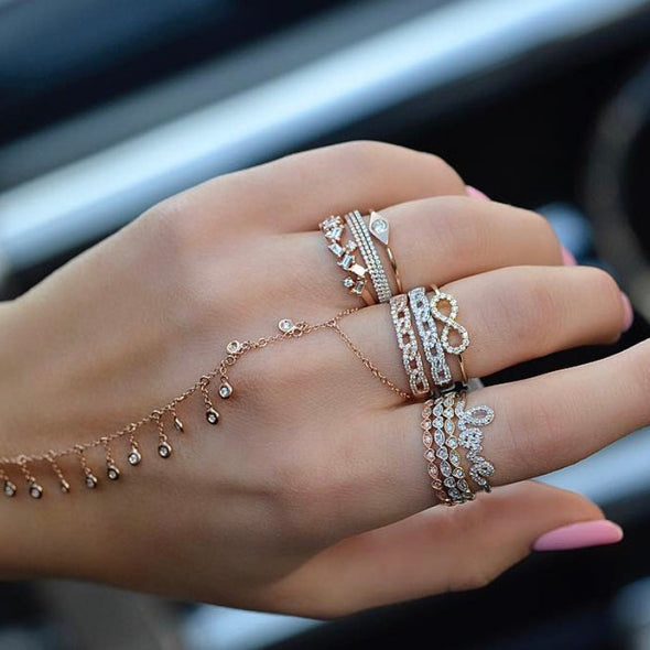 Super Skinny Diamond Stackable Band