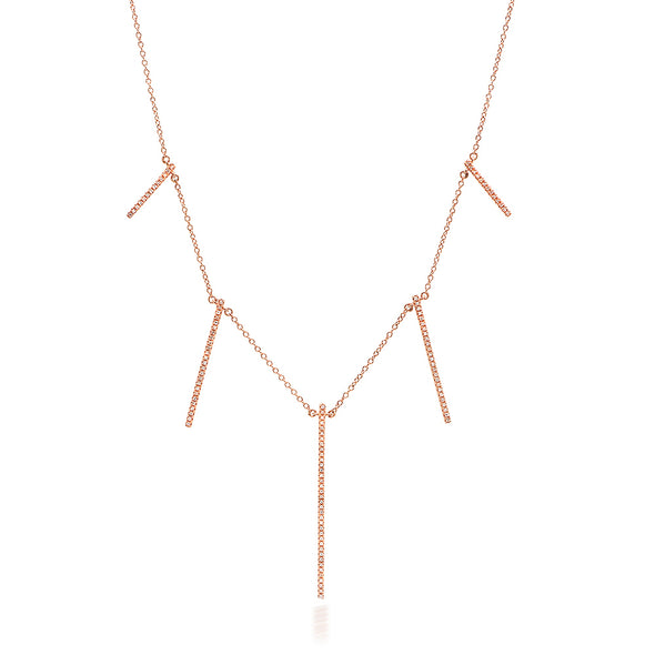 Diamond Long Stick Necklace