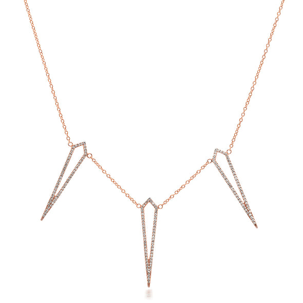 Diamond Kite Necklace