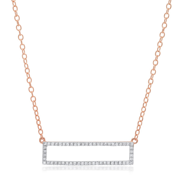 Mini Rectangle Diamond Necklace